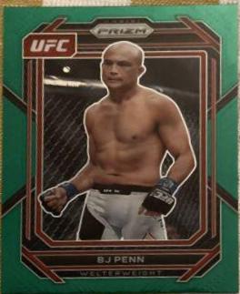 BJ Penn 2023 Panini Prizm UFC Base #123 Green