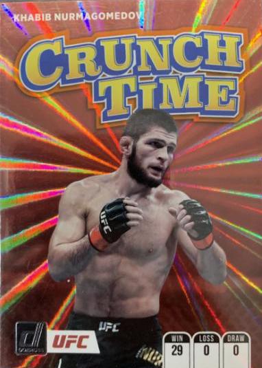 Khabib Nurmagomedov 2022 Panini Donruss UFC Crunch Time #8 Orange