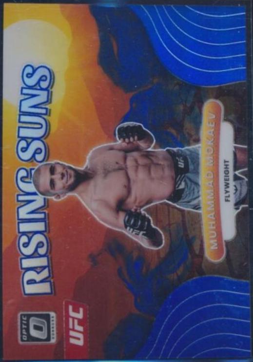 Muhammad Mokaev 2023 Panini Donruss Optic UFC Rising Suns #24 Blue