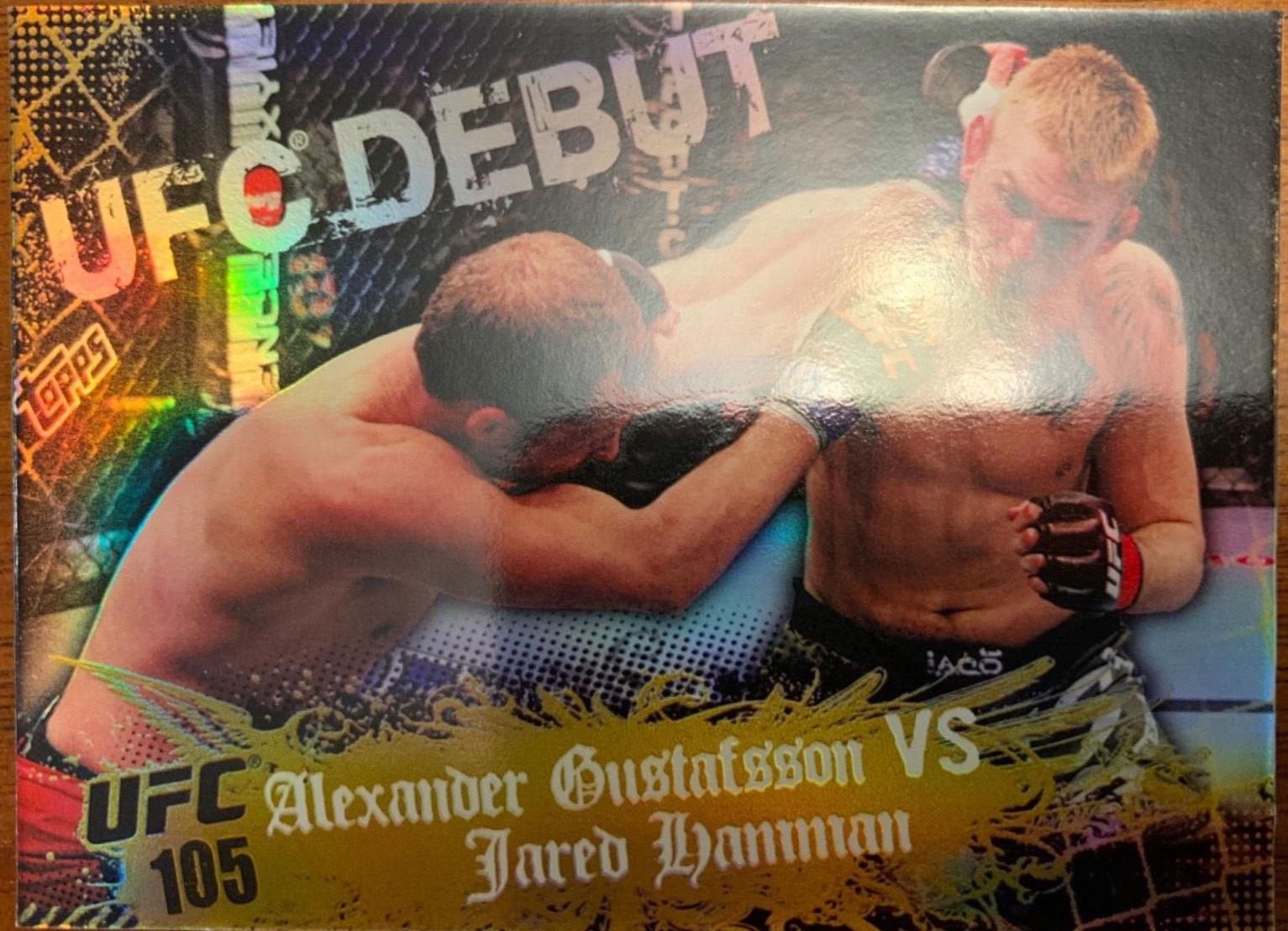 Alexander Gustafsson / Jared Hamman 2010 Topps UFC Main Event Base #128 Gold
