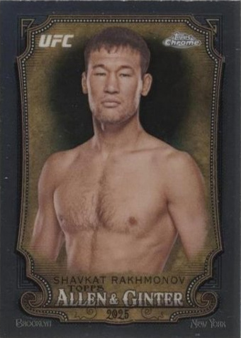 Shavkat Rakhmonov 2025 Topps Chrome UFC Allen & Ginter #AAG-7 Superfractor