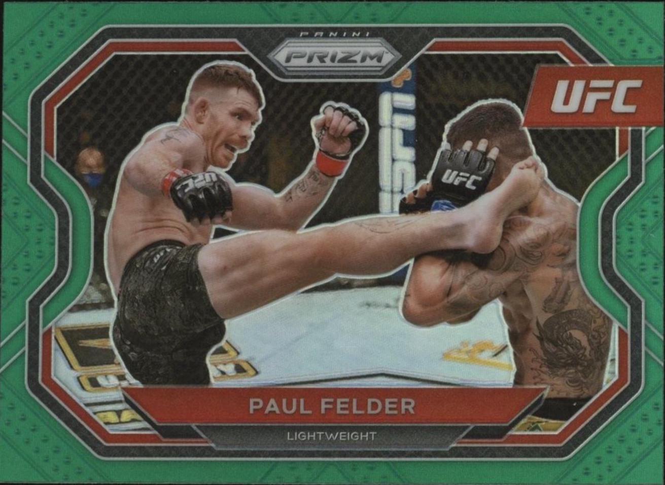 Paul Felder 2021 Panini Prizm UFC Base #145 Green