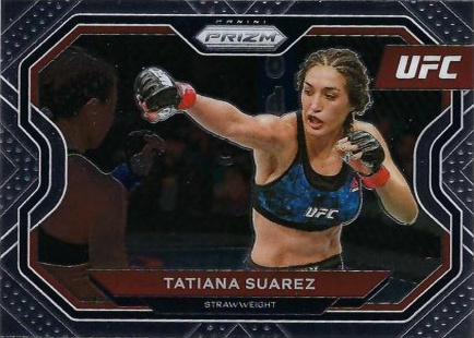 Tatiana Suarez 2021 Panini Prizm UFC Base #187 Green Pulsar