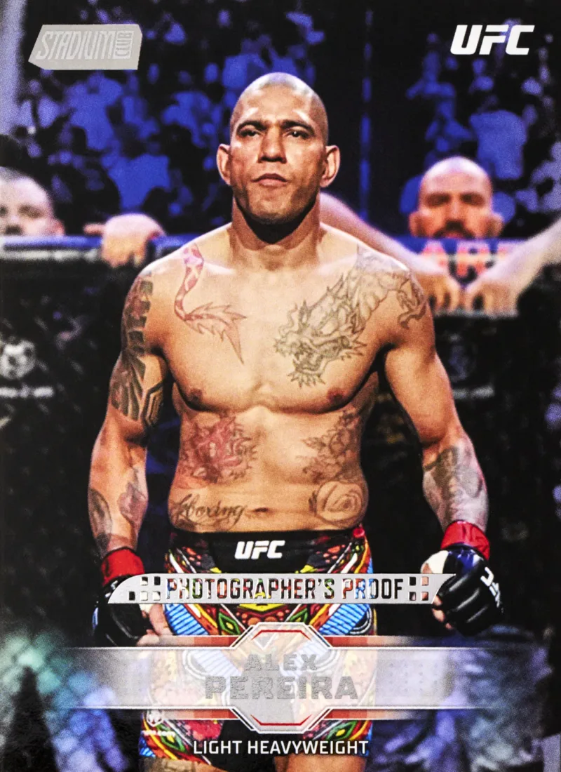 Alex Pereira 2026 Topps Stadium Club UFC Base #8 Red