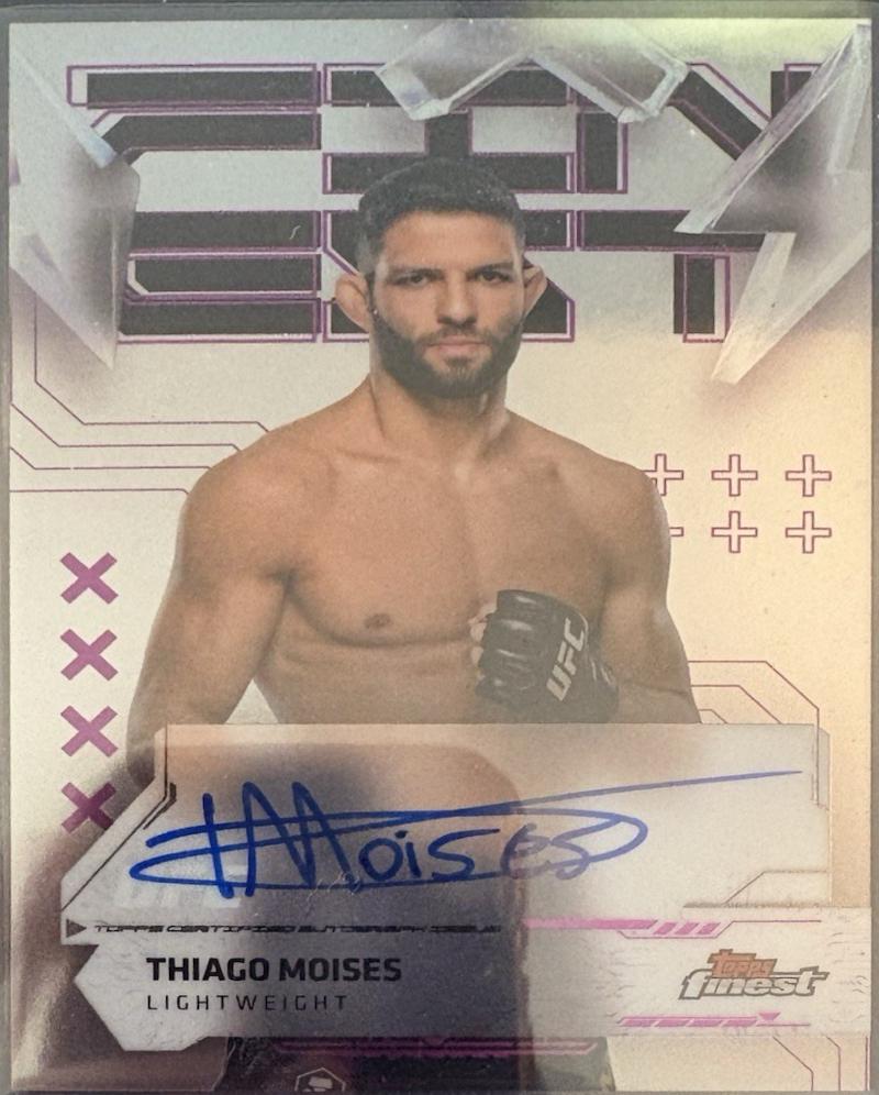 Thiago Moises 2025 Topps Finest UFC Finest Autographs #FA-TM Refractor