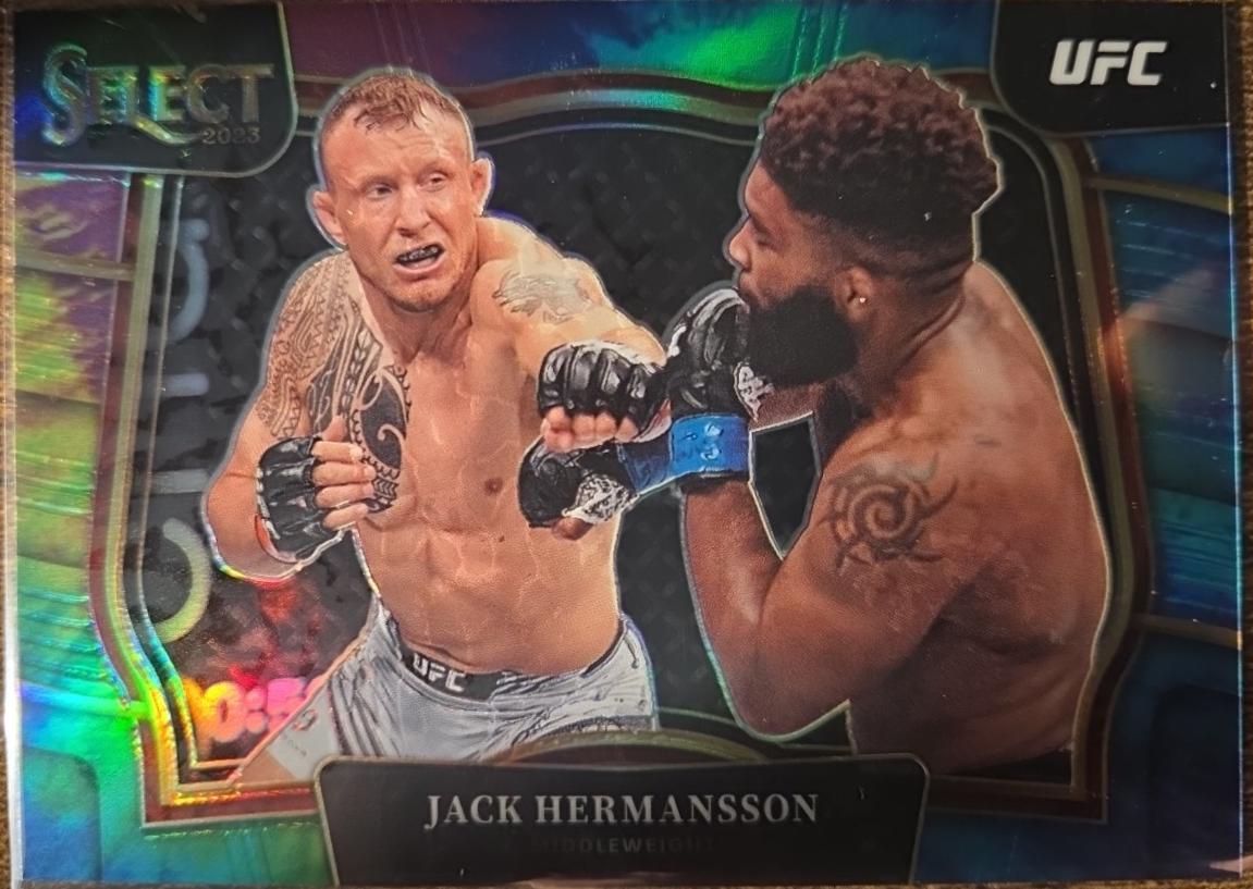 Jack Hermansson 2023 Panini Select UFC Octagonside #290 Tie Dye