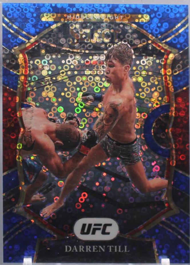 Darren Till 2021 Panini Select UFC Concourse #90 Blue Disco