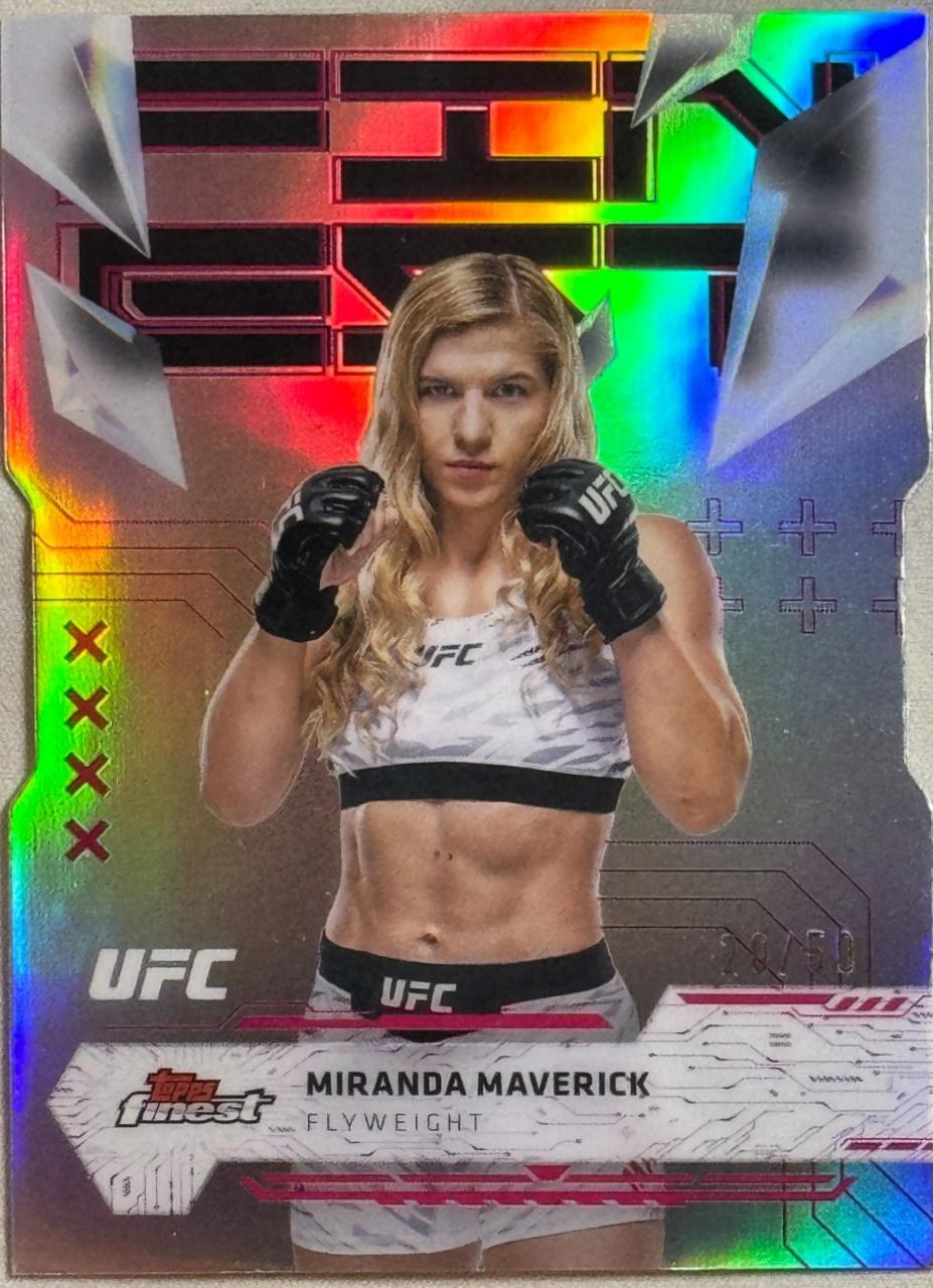 Miranda Maverick 2025 Topps Finest UFC Base Uncommon #157 Die Cut