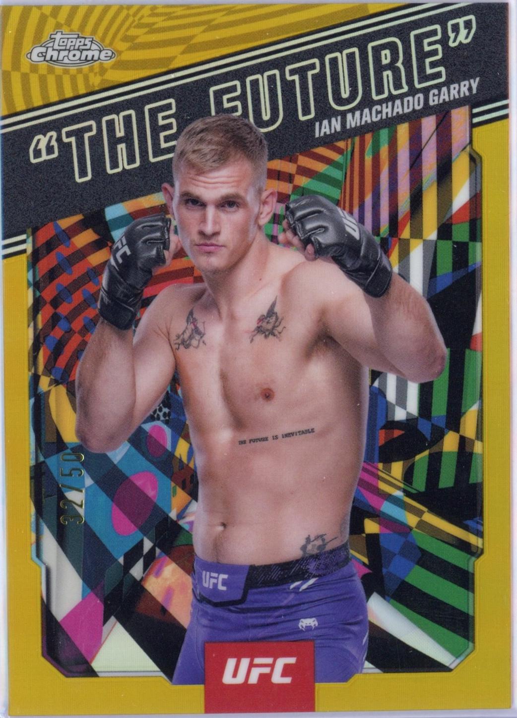 Ian Machado Garry 2025 Topps Chrome UFC AKA #AKA-6 Gold Refractor