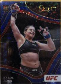 Karol Rosa 2022 Panini Select UFC Octagonside #256 Blue Disco
