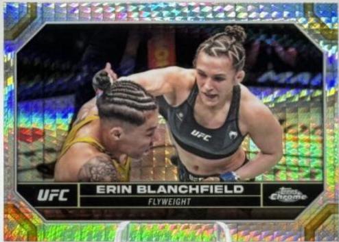 Erin Blanchfield 2024 Topps Chrome UFC Base #65 Prism Refractor