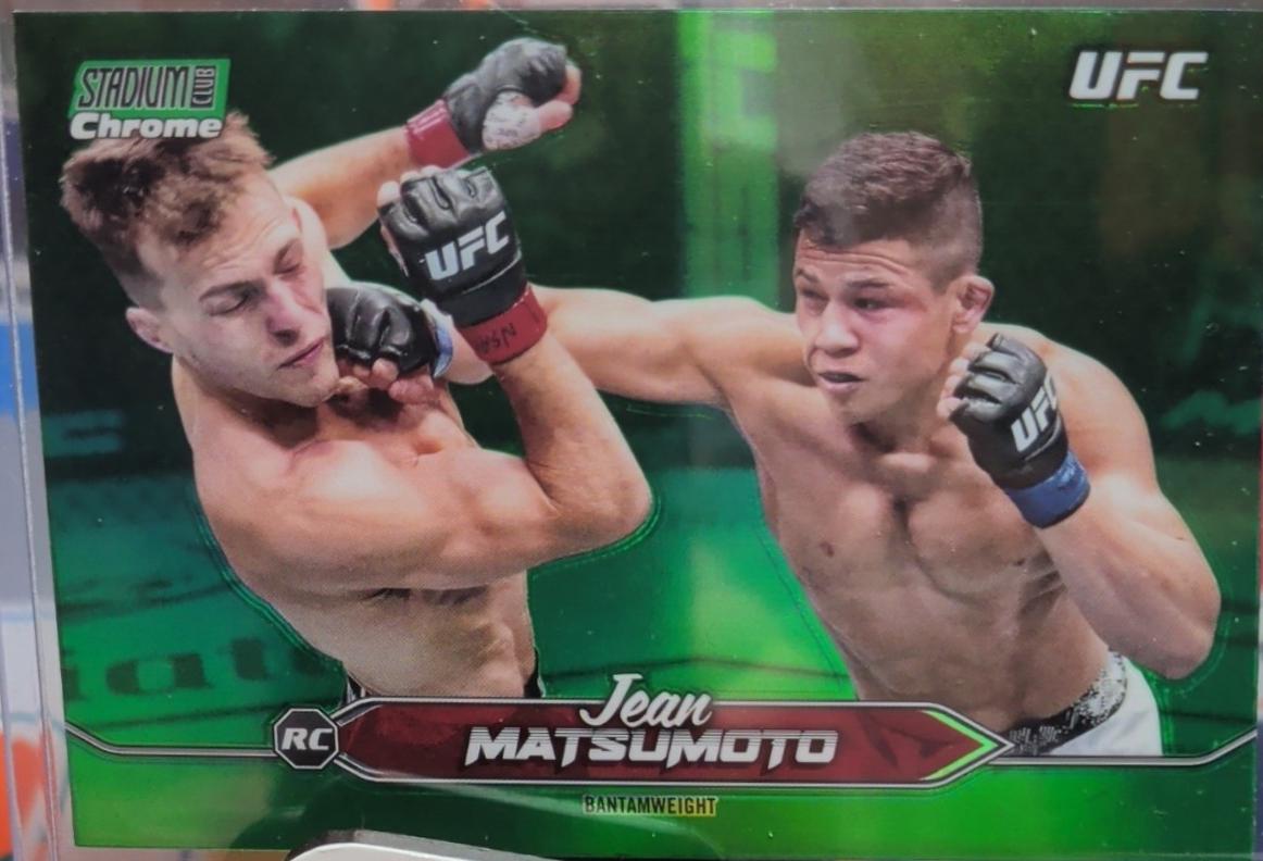 Jean Matsumoto 2025 Topps Stadium Club UFC Base Chrome #C-179 Green Refractor