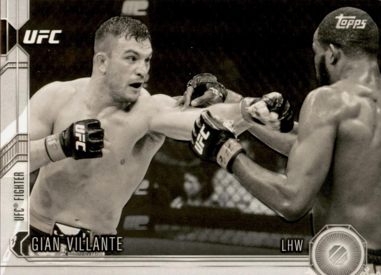 Gian Villante 2015 Topps UFC Chronicles Base #198 Black and White