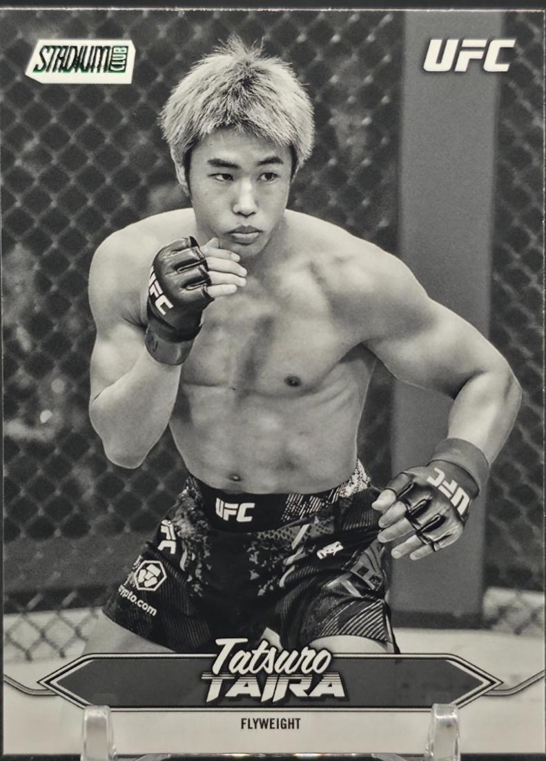 Tatsuro Taira 2025 Topps Stadium Club UFC Base #58 Black & White