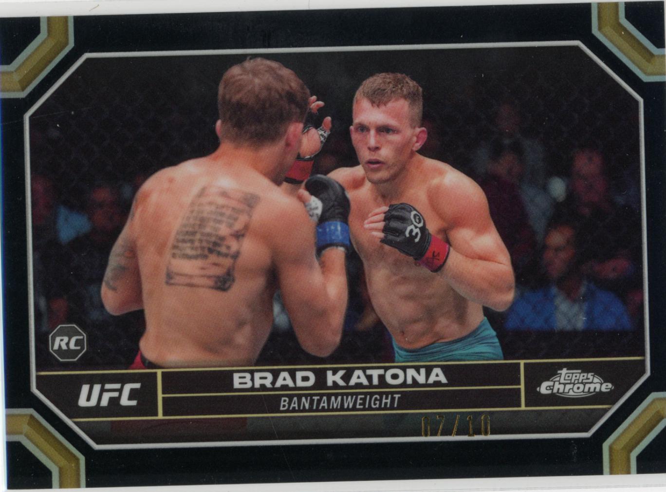Brad Katona 2024 Topps Chrome UFC Base #1 Black Refractor