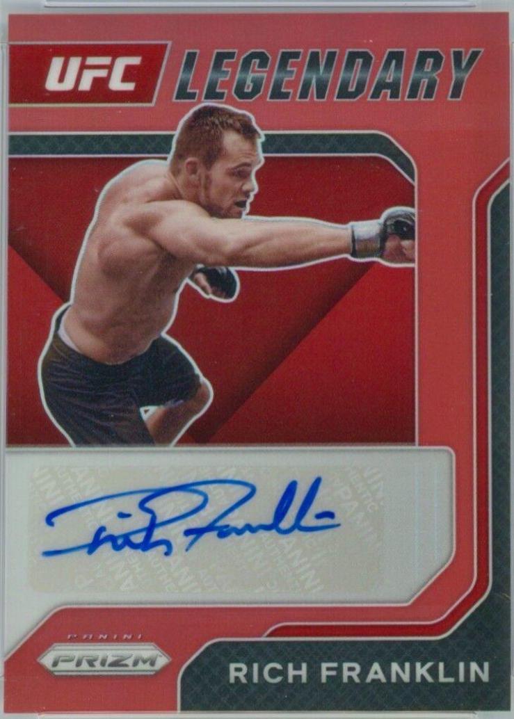 Rich Franklin 2022 Panini Prizm UFC Legendary Signatures #6 Red