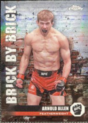 Arnold Allen 2024 Topps Chrome UFC Brick by Brick #BYB-9 Refractor