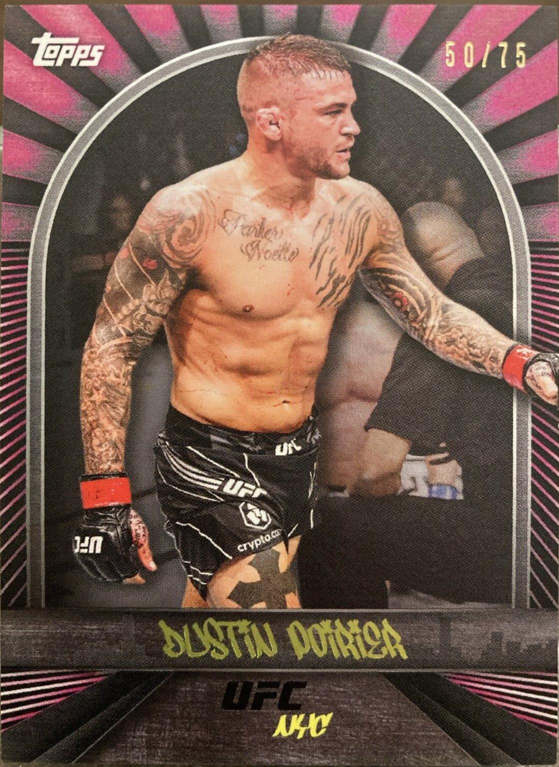 Dustin Poirier 2024 Topps UFC NYC Base #21 Pink