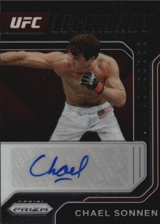 Chael Sonnen 2022 Panini Prizm UFC Legendary Signatures #20 Black