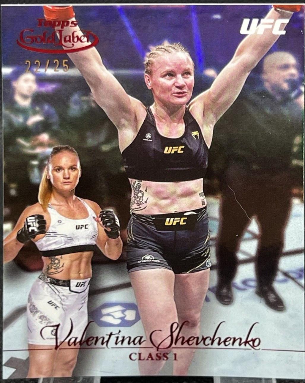 Valentina Shevchenko 2024 Topps Gold Label UFC Base Class III #16 Black
