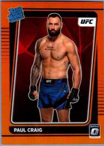 Paul Craig 2022 Panini Donruss Optic UFC Base #117 Orange