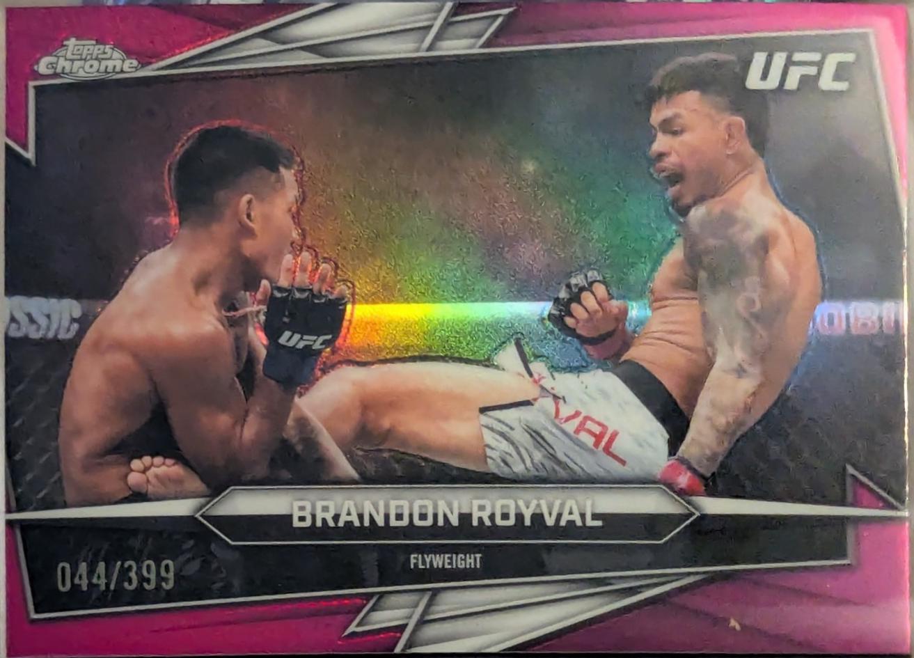 Brandon Royval 2026 Topps Chrome UFC Base #54 Magenta Refractor