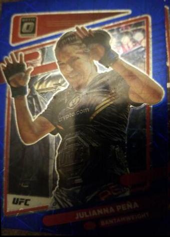 Julianna Peña 2022 Panini Donruss Optic UFC Base #5 Blue Velocity