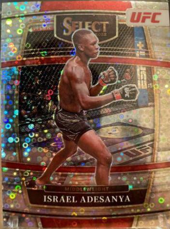Israel Adesanya 2022 Panini Select UFC Concourse #25 Disco