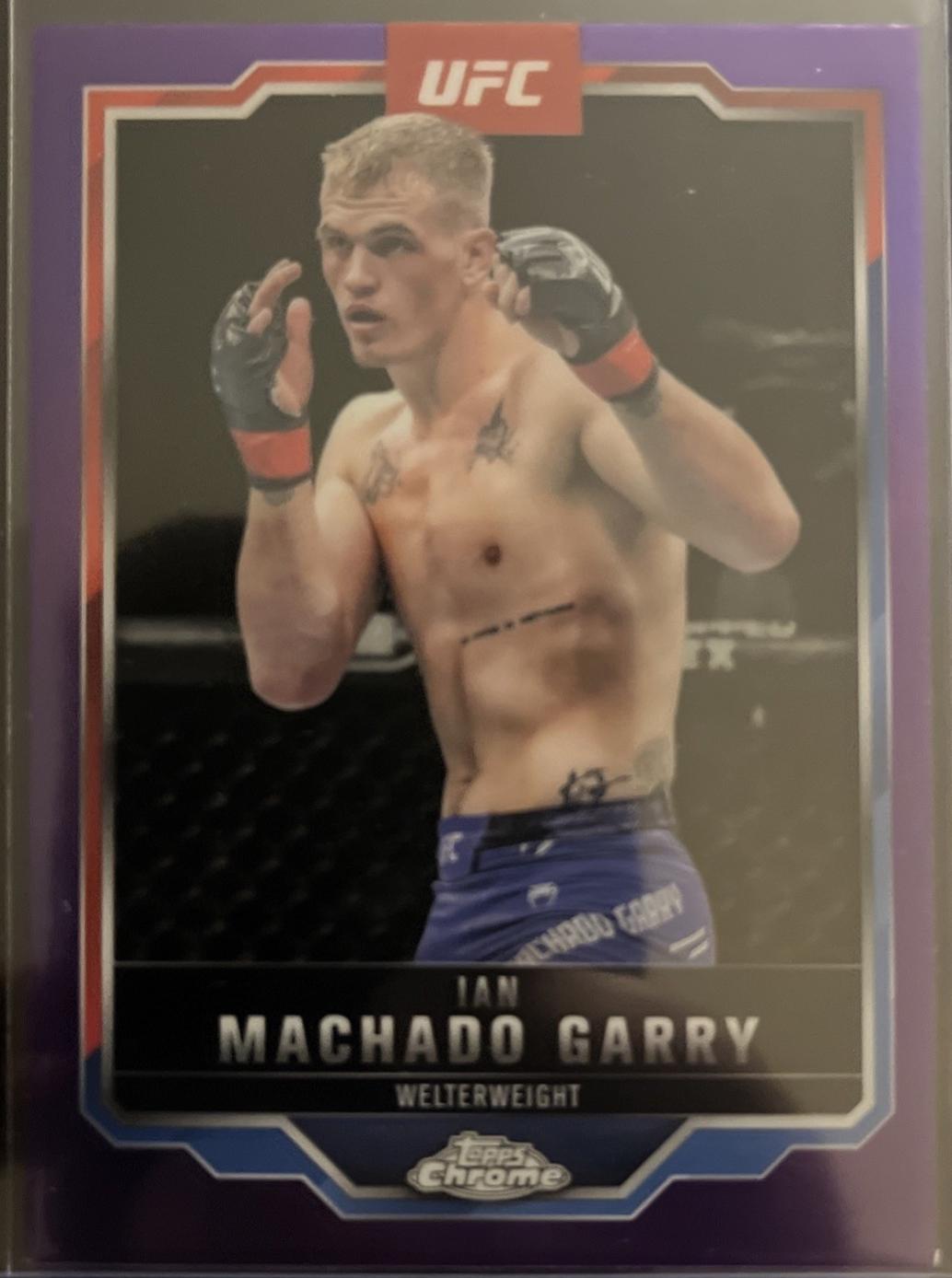 Ian Machado Garry 2025 Topps Chrome UFC Base #163 Purple Refractor