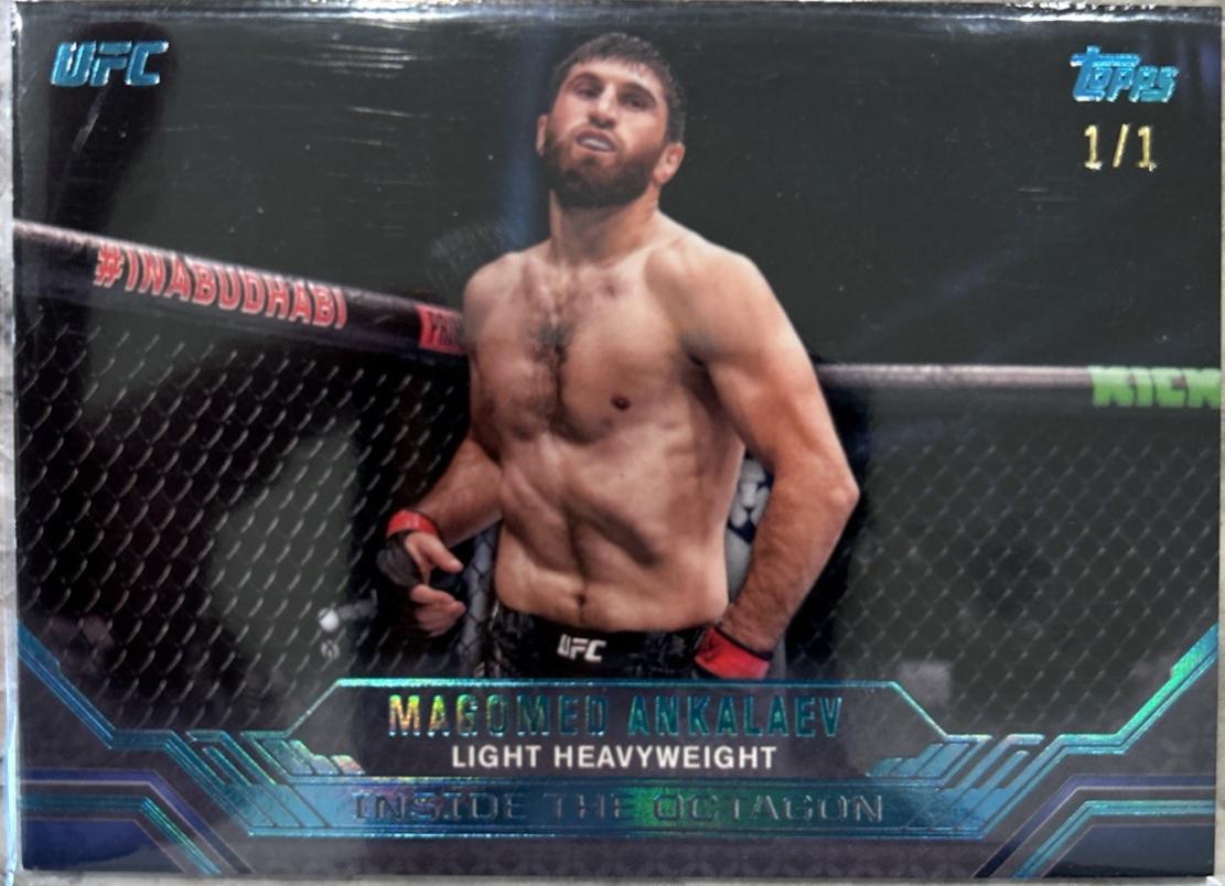 Magomed Ankalaev 2024 Topps Knockout UFC Inside the Octagon #ITO-14 Platinum
