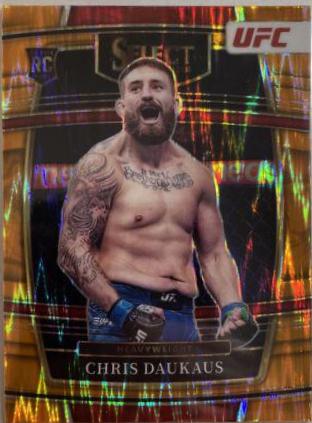 Chris Daukaus 2022 Panini Select UFC Octagonside #222 Orange Flash