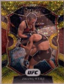 Zhang Weili 2021 Panini Select UFC Concourse #93 Gold Disco