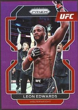 Leon Edwards 2022 Panini Prizm UFC Base #108 Purple