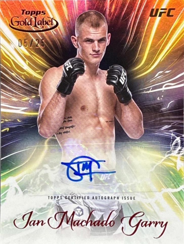 Ian Machado Garry 2024 Topps Gold Label UFC Surging Signatures #SGS-IMG Red