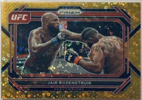 Jairzinho Rozenstruik 2023 Panini Prizm Under Card UFC Base #4 Gold