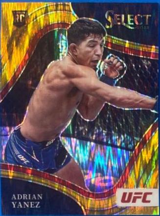 Adrian Yanez 2022 Panini Select UFC Octagonside #280 Gold Flash