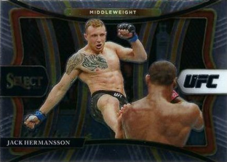Jack Hermansson 2021 Panini Select UFC Premier Level #138 Green Disco