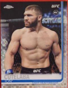 Ion Cuțelaba 2019 Topps Chrome UFC Base #77 Xfractor