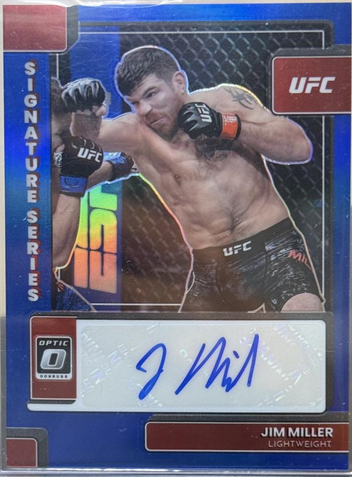 Jim Miller 2023 Panini Donruss Optic UFC Signature Series #17 Blue