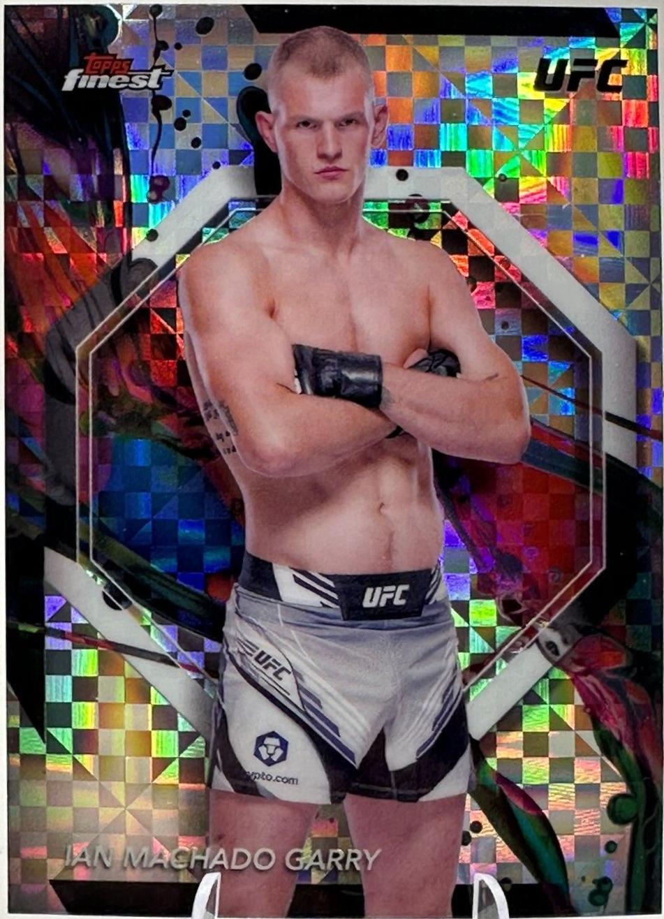 Ian Machado Garry 2024 Topps Finest UFC Base Common #76 Checkerboard Refractor