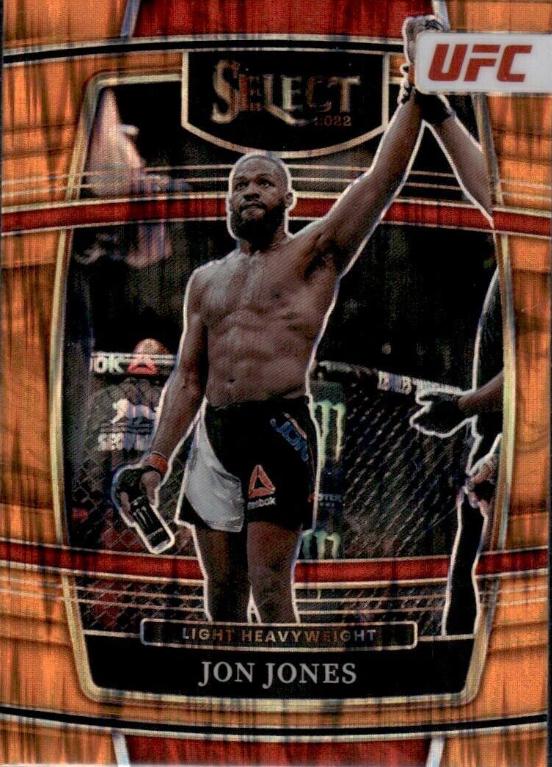 Jon Jones 2022 Panini Select UFC Concourse #55 Orange Flash