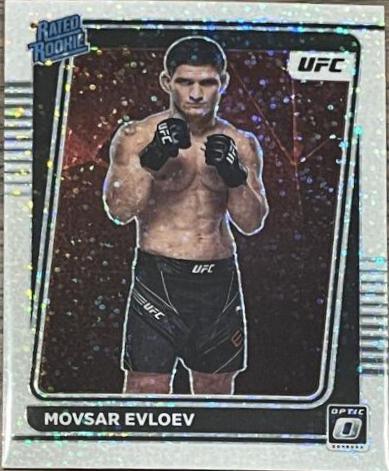 Movsar Evloev 2022 Panini Donruss Optic UFC Base #112 White Sparkle