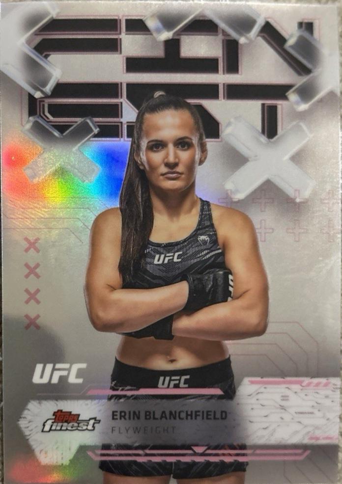 Erin Blanchfield 2025 Topps Finest UFC Base Common #5 Refractor
