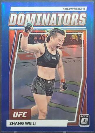 Zhang Weili 2023 Panini Donruss Optic UFC Dominators #15 Blue