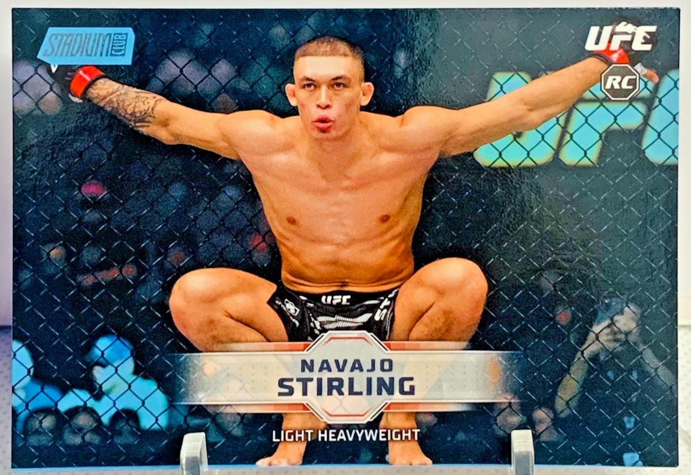 Navajo Stirling 2026 Topps Stadium Club UFC Base #187 Light Blue