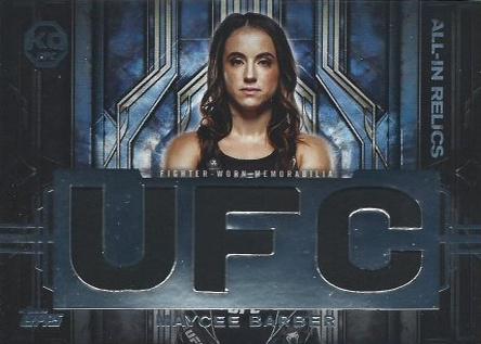 Maycee Barber 2025 Topps Knockout UFC All-In Relics #AIR-MB Blue