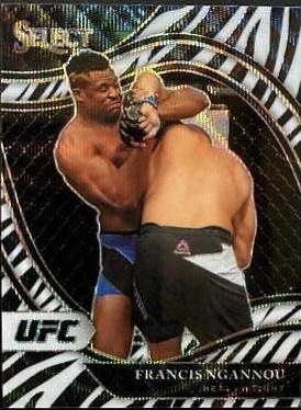 Francis Ngannou 2021 Panini Select UFC Octagonside #299 Black Disco