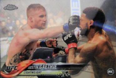 Justin Gaethje 2018 Topps Chrome UFC Base #71 Refractor