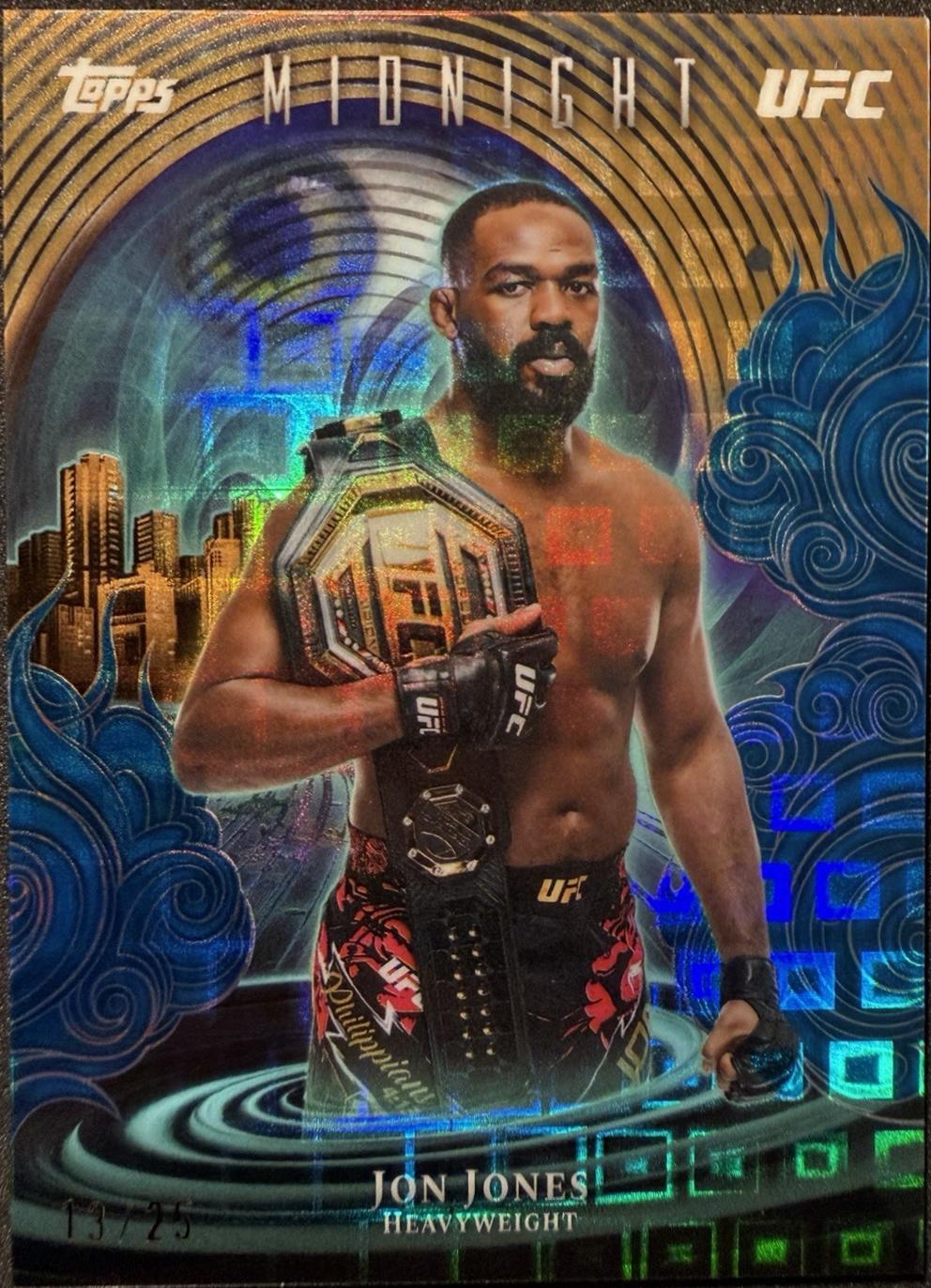 Jon Jones 2026 Topps Midnight UFC Insomnia #IN-9 Black Light