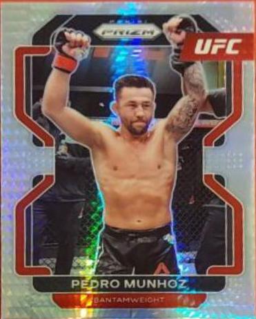 Pedro Munhoz 2022 Panini Prizm UFC Base #180 Hyper
